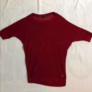 Maroon Express Short Sleeved Slouchy Sweater